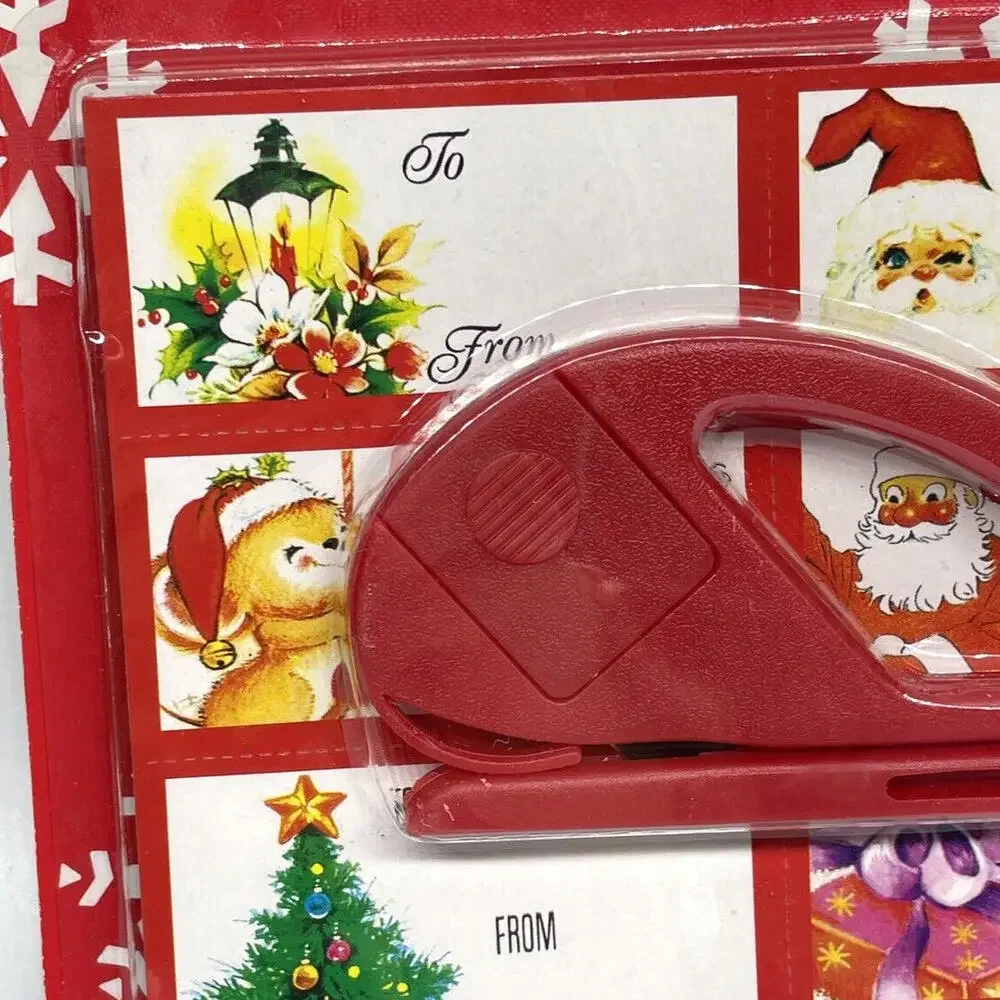 Holiday Gift Tags and‎ Gift Wrap Cutter Brand NEW Pack of 144 Vintage